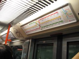 Схема метро в вагоне